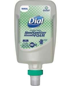 Dial Hand Sanitizer Foam Refill - 40.6 fl oz (1200 mL) - Pump Bottle Dispenser - Bacteria Remover - Hand - Clear - Fragrance-free, Dye-free - 3 / Carton