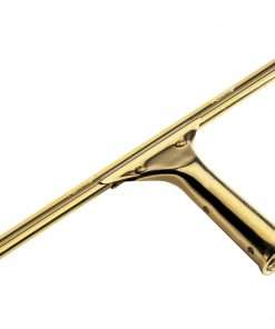 Ettore Brass Squeegee - Rubber Blade - Lightweight, Changeable Blade, Streak-free - Brass