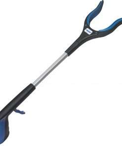 Ettore Grip 'n Grab Multipurpose Pickup Tool - 16" Reach - Lightweight, Rust Proof - Aluminum, Plastic - Blue - 6 / Carton