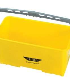 Ettore 6-gallon Super Bucket - 24 quart - Handle, Secure Grip - 10.5" x 21.8" x 11.8" - Yellow - 6 / Carton