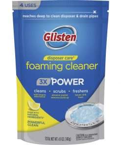 Glisten Disposer Care Foaming Cleaner - 4.9 fl oz (0.2 quart) - 4 / Pack - White, Blue