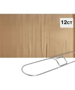 Genuine Joe 24" Dust Mop Frame - 360&deg; Swivel, Rust Resistant, Chrome Plated, Reinforced - Stainless Steel - Steel - 12 / Carton