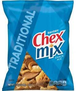 Chex Mix Traditional Snack Mix - Corn, Wheat - 3.75 oz - 8 / Carton