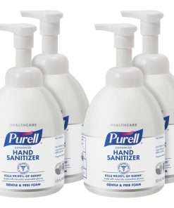 PURELL&reg; Hand Sanitizer Foam - 18.1 fl oz (535 mL) - Pump Bottle Dispenser - Kill Germs - Hand, Skin - Clear - Non-aerosol, Anti-septic - 4 / Carton