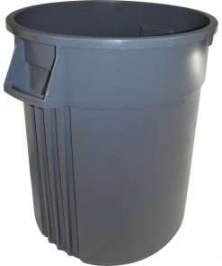 Genuine Joe Gator 55-gallon Container - 55 gal Capacity - Impact Resistant, Crush Resistant, Long Lasting, Spill Resistant, Jam-free, Handle - 33" Height x 26.8" Width - Gray - 1 Each