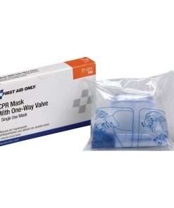 First Aid Only CPR Mask - Recommended for: Emergency, Healthcare - Earloop Style Mask - Fluid, Dust, Debris Protection - White - 1 / Each