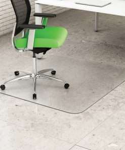 Deflecto Earth Source Hard Floor Chair Mat - Commercial, Carpet, Hard Floor - 48" Length x 36" Width x 0.10" Thickness - Rectangle - Clear
