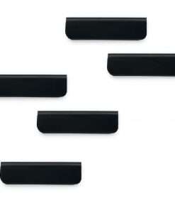 DURABLE DURAFIX Clip - 2.4" Width - for Notes, Door, Reminder, Glass, Refrigerator, Cabinet, Appointment, Reminder - Residue-free, Easy to Use - 5Pack - Black