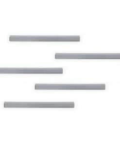 DURABLE Magnetic Strip Hanging Rail - 5 Pack - Silver