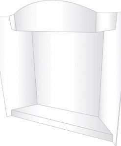 Geographics RoyalBrites 3-D Display Board - 39" Height x 48" Width x 0.40" Depth - Corrugated, Lightweight, Eco-friendly, Tri-fold, Shelf, Portable, Smooth, Durable - 12 / Carton