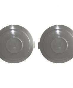 Genuine Joe Gator 55-gallon Container Lid - Plastic - 2 / Carton - Gray