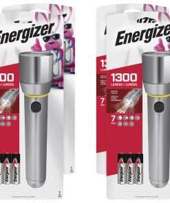 Eveready Vision HD Focus Large Flashlight - AA - Metal - Chrome