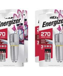 Eveready Vision HD Flashlight - AA - Metal, Alloy - Chrome