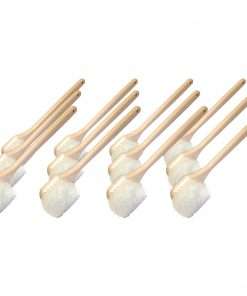 Genuine Joe 20" Nylon Utility Brush - Synthetic Fiber Bristle - 20" Handle Length - 12 / Carton - White