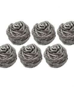 Genuine Joe Stainless Steel Scrubber - Ready-To-Use Scrubber - 72 / Carton - Silver