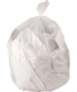 Genuine Joe Strong Economical Trash Bags - 56 gal Capacity - 43" Width x 48" Length - 0.87 mil (22 Micron) Thickness - Clear - Resin - 150/Carton - Waste Disposal