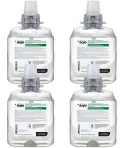 Gojo&reg; FMX-12 Refill Green Certified Foam Hand Soap - 42.3 fl oz (1250 mL) - Hand - Clear - Fragrance-free, Rich Lather, Antibacterial-free, Triclosan-free, Paraben-free, Phthalate-free, Bio-based - 4 / Carton