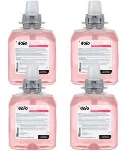 Gojo&reg; FMX-12 Refill Cranberry Luxury Foam Handwash - Cranberry Scent - 42.3 fl oz (1250 mL) - Hand - Amber - Drip-free, Antibacterial-free, Bio-based - 4 / Carton