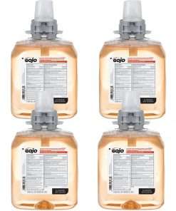 Gojo&reg; FMX-12 Refill Foam Antibacterial Handwash - Fresh Fruit Scent - 42.3 fl oz (1250 mL) - Bacteria Remover - Hand - Amber - Triclosan-free - 4 / Carton