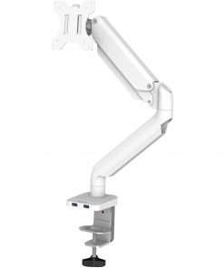 Fellowes Platinum Series Single Monitor Arm - White - 1 Display(s) Supported - 32" Screen Support - 17.60 lb Load Capacity - 1 Each