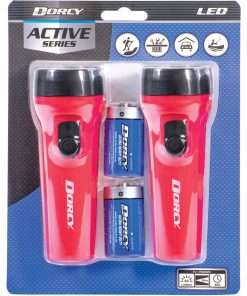 Dorcy LED Flashlights Pack - D - Plastic - Blue