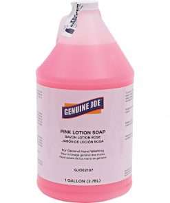 Genuine Joe Pink Lotion Soap - 1 gal (3.8 L) - Pump Bottle Dispenser - Hand, Skin - Pink - Rich Lather - 1 Each