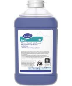 Diversey Crew Bath Cleaner & Scale Remover - Liquid - 84.5 fl oz (2.6 quart) - Fresh Clean Scent - 2 / Carton - Purple