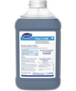 Diversey Virex II 256 Disinfectant Cleaner - Concentrate Liquid - 84.5 fl oz (2.6 quart) - Minty Scent - 2 / Carton - Blue