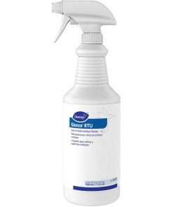 Diversey Glance Glass & Multi-Surface Cleaner - Ready-To-Use/Concentrate Spray - 32 fl oz (1 quart) - Ammonia Scent - 12 / Carton - Blue