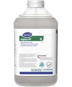 Diversey Alpha-HP Multi-Surface Cleaner - Concentrate Liquid - 84.5 fl oz (2.6 quart) - Citrus Scent - 2 / Carton - Clear