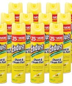 DVOCB508171CT - Diversey ENDUST Lemon Dust & Clean Spray - Ready-To-Use Aerosol - 12.50 oz (0.78 lb) - Lemon Zest Scent - 6 / Carton - Clear