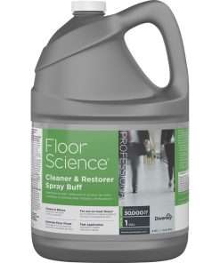 Diversey Floor Science Cleaner Spray Buff - Ready-To-Use Liquid - 128 fl oz (4 quart) - Characteristic Scent - 1 Each - Straw
