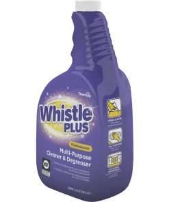Diversey Whistle Plus Cleaner & Degreaser - Ready-To-Use Spray - 32 fl oz (1 quart) - Citrus Scent - 1 Each - Purple