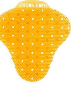 Diversey ekcoscreen Anti-splash Urinal Screen - Lasts upto 60 Days - Anti-splash, Odor Neutralizer, Anti-bacterial, Flexible, Recyclable, Biodegradeable - 12 / Carton - Orange