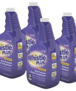 Diversey Whistle Plus Cleaner & Degreaser - Ready-To-Use Spray - 32 fl oz (1 quart) - Citrus Scent - 4 / Carton - Purple
