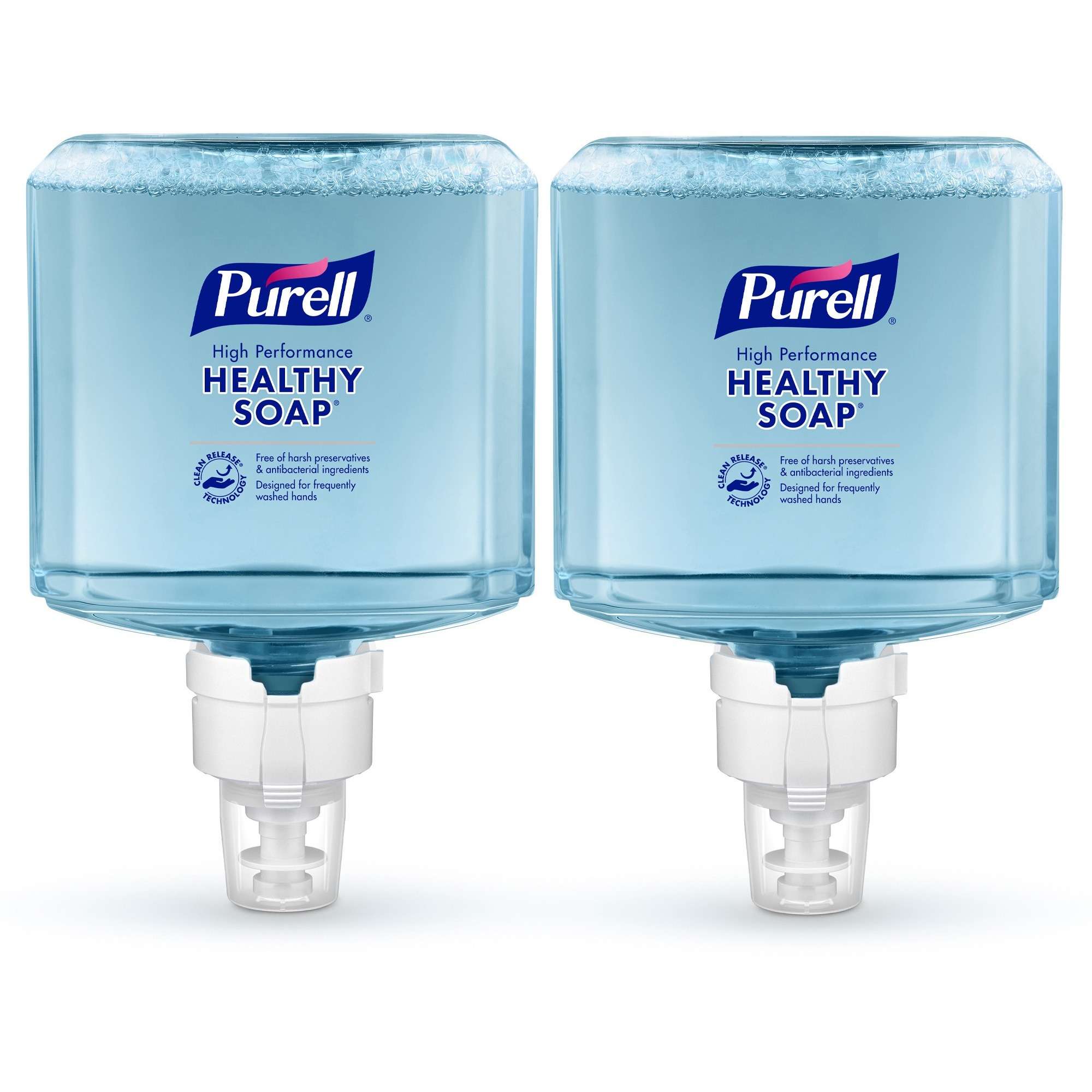 PURELL® ES8 Touch-Free Refill (7785-02) - 40.6 fl oz (1200 mL) - Dirt Remover, Kill Germs, Soil Remover - Skin, Hand - Clear - Recycled - Paraben-free, Antibacterial-free, Phthalate-free, Dye-free, Fragrance-free, Quick Rinse - 2 / Carton