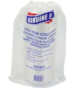 Genuine Joe Paper Cup Lids - Paper - 50 / Pack - Clear