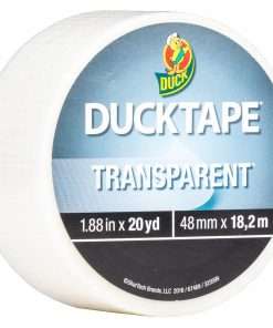 Duck Transparent Duct Tape - 20 yd Length x 1.90" Width - 1 Each - Transparent, Clear