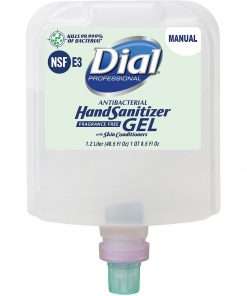 Dial Hand Sanitizer Gel Refill - 40.5 fl oz (1197.7 mL) - Kill Germs - Healthcare, School, Office, Restaurant, Daycare - Clear - Fragrance-free, Dye-free - 1 Each