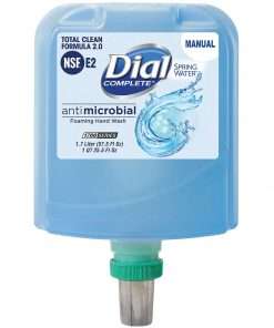 Dial Complete Antimicrobial Foaming Hand Wash - Spring Water Scent - 57.5 fl oz (1700.5 mL) - Bacteria Remover - Home, Healthcare, School, Office, Restaurant, Daycare - Blue - Non-drying - 1 Each