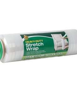 Duck Heavy-duty Stretch Wrap - 15" Width x 1000 ft Length - Heavy Duty, Handle, Self-stick, Residue-free, Non-adhesive - Plastic - Clear