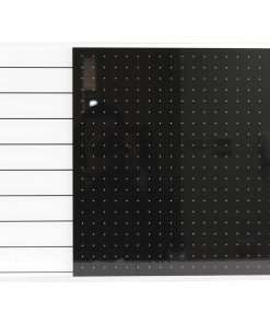 Floortex Viztex Dry-erase Magnetic Glass Whiteboard - Polar White - 17" (1.4 ft) Width x 23" (1.9 ft) Height - Polar White/Jet Black Glass Surface - 1 Each