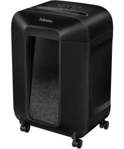 Fellowes LX85 Cross-cut Shredder - Non-continuous Shredder - Cross Cut - 12 Per Pass - for shredding Staples, Paper, Paper Clip, Credit Card, Junk Mail - 0.156" x 1.250" Shred Size - P-4 - 20 Minute Run Time - 30 Minute Cool Down Time - 5 gal Wastebin Capacity - Black