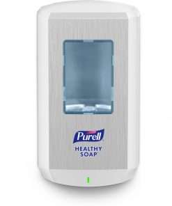PURELL&reg; CS6 Soap Dispenser - Automatic - 1.27 quart Capacity - Support 4 x C Battery - Touch-free, Wall Mountable, Site Window, Refillable, Lockable, Durable - White - 2 / Carton