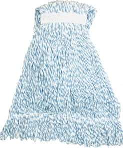 Genuine Joe Hygrade Blue Stripes 4-ply Mophead - Rayon, Yarn