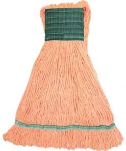 Genuine Joe GJOMOR5B, Synthetic Blend Medium Mophead, 1 Each, Orange - Synthetic Fiber, Cotton, Rayon