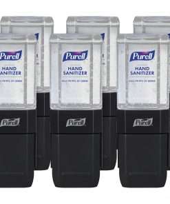 PURELL&reg; ES1 Dispenser Starter Kit (4424-D6) - Manual - 15.22 fl oz Capacity - Theft Proof, Durable, Compact, Dye-free, Push Button - Graphite - 6 / Carton