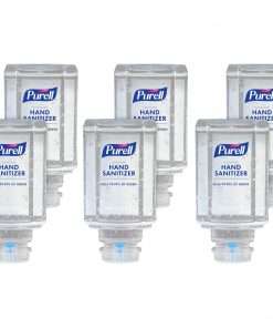 PURELL&reg; Advanced Hand Sanitizer Gel Refill - Clean Scent - 15.2 fl oz (450 mL) - Push Pump Dispenser - Kill Germs - Hand, Skin - Clear - Dye-free, Refillable, Unscented - 6 / Carton