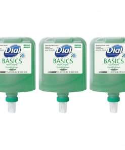 Dial Professional Basics HypoAllergenic Foaming Hand Wash - 57.5 fl oz (1700 mL) - Hand, Healthcare, School, Office, Restaurant, Daycare - Green - 3 / Carton