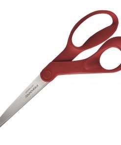 Fiskars Left-hand 8" Bent Scissors - 3.30" Cutting Length - 8" Overall Length - Left - Stainless Steel - Bent Tip - Orange - 1 Each